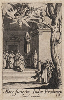 TvB G 4835
<br/>
Dood van Judas Iscariot ("Kleine Apostelserie")
<br/>
<em>Callot, Jacques (1592 - 1635)</em>
